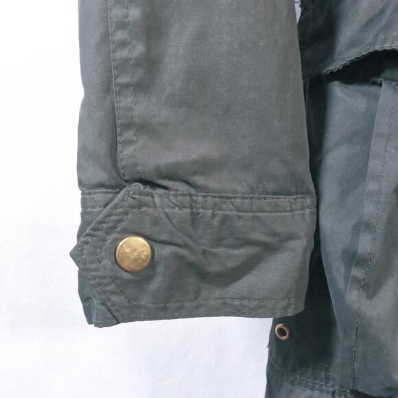 Asos Army Green Utility Jacket Quilted Liner Sherpa lined Hood Size 2 - Picture 4 of 13